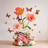 Decoração de Borboleta Gigante para Criar uma Atmosfera Cênica, Flores Artificiais para Vitrine, Adereços Populares para Montagem de Cenário para Fotos, Enfeites para Exposição em Shopping
