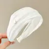 Diadema de punto estilo retro americano de ala ancha, de alta gama, adecuada para frentes amplias, a la moda, versátil para uso diario y para ir al trabajo, pinza para el pelo y accesorio para el cabello