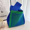 Bolso Tote Nuevo de Moda con Lindo Diseño de Animal, Bolso de Mano Versátil para Mujer, Estilo Coreano y Japonés, Bolso de Punto para Exteriores para Damas