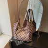 Bolso de Hombro tipo Sweet Girl con Lazo para Mujer 2026 Nuevo Retro Lunares Gran Capacidad Bolso Tote para el Trabajo