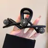 Pasador de Pelo de Dibujos Animados Coreanos Lindo con Lazo para Mujeres en la Parte Trasera de la Cabeza, Tamaño Grande, Gama Alta, Versátil Pasador Accesorio para el Cabello