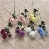 Nueva Flor de Crisantemo de Belleza Artificial de 3 Cabezas Flor de Boda Crisantemo Pinza de Cangrejo Flor Artificial de Boda Adornos de Decoración para el Hogar Transfronterizo