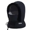 Chapéu Lei Feng Quente de Inverno com Forro de Lã, Máscara Espessa à Prova de Frio, Chapéu com Aquecedor de Pescoço Integrado, Turbante à Prova de Vento para Ciclismo ao Ar Livre