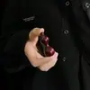 Calabaza de Madera de Juguete Premium Adorno de Mano con Bordes Incrustados, Calabaza Giratoria para Juego Suave con los Dedos, Adorno Pequeño Especial para Girar con la Mano