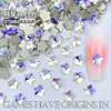 Celebridad de Internet Nuevos Planos de Fondo Plano Forma Especial Coloridos Joyería para Uñas Planas Estrella de Mar de 5 mm Súper Brillantes Diamantes Coloridos Mixtos para Uñas Venta al por Mayor