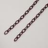 Cadena Colorida Acrílica Hebilla Única 13*8mm Larga 50cm Cadena Colorida Sólida Cerrada Accesorios para Bolsas de Juguetes de Joyería DIY