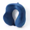 Almohada de viaje para coche al aire libre con joroba almohada en forma de U almohada de algodón PP para el cuello actividades regalo almohada en forma de U venta al por mayor fuente de fábrica