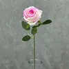 Rosa Veludo Pérola Única Flor Artificial Simulação Casamento Decoração Casa Hotel Cenário Rosa Única