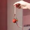 Palo de rosa rojo Fresa Fruta Palo de rosa Vegetal Colgante Caqui Llavero Calabaza Accesorio Calabaza Accesorio Naranja Colgante
