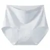 Ropa interior de mujer de tiro alto, Algodón puro 10A Antibacteriana, Entrepierna extendida, Sin costuras, Estampado floral, Clase A, Estilo nuevo, Control de abdomen, Calzones para niñas