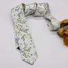 Gravata de Algodão para Homens e Mulheres, Algodão Estampado Floral Versão Estreita 6cm Gravata Casual para Mulheres, Fabricante de Gravatas Estampadas Estoque Pronta Entrega Atacado