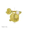 Anillo Versátil Simple de Lujo Ligero de Moda en Forma de Corazón Ajustable Anillo de Estrella de Mar Concha Flor Ala Venta al por Mayor