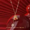 Bolsa de la Suerte Original de Plata Pura S925 Colgante de Collar de Pony Pulsera de Hilo Rojo Pendientes Elegantes Joyería del Año Zodiacal Venta al por Mayor