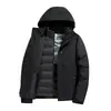 Chaqueta Downstorm Tres en Uno para Mujer con Forro de Grafeno Set de Dos Piezas Impermeable Cortavientos Ropa de Senderismo y Montañismo para Hombre Estampado de Logo