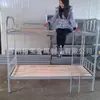 Cama de hierro doble, litera, cama alta y baja, cama de obra, cama de tubo de acero, cama con estructura de acero,