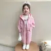 Traje para Niña Primavera Otoño 2026 Nuevo Infantil Elegante Deportivo Otoño Bebé Moderno Casual Ropa de Otoño Conjunto de Dos Piezas