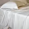 Lençol de Cama Cor Sólida de Alta Qualidade Ultra Suave Classe A Ultra Fino Contagem 100 Tencel Lenzing Peça Única Verão Seda Gelada Lyocell