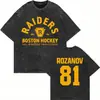 Lavação Vintage Aquecida Rivalidade Ilya Rozanov 81 Boston Raiders