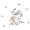 2026 Overover Adesivos de Parede Decorativos Florais Autoadesivos Decalques de Parede para Sala de Estar e Quarto Adesivos de Decoração de Papel de Parede