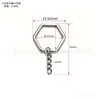 Llavero con cadena, hebilla en forma de estrella, hebilla en forma de corazón, llavero combinado, accesorios para juguetes y equipaje, disponible en varios tamaños