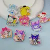 Sanrio Kuromi My Melody Perro Blanco Grande Gato Capibara Pinza para Trasero Láser Pinza Multifuncional de Almacenamiento