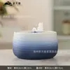 Ornamento de cerâmica moderno para fonte de água de sala de estar, ornamento criativo para mesa de escritório com água circulante que atrai dinheiro, fonte interna umidificadora