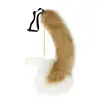 Halloween Nuevo Cola de Animal Hecha a Mano Cosplay Cola de Zorro de Peluche Realista Accesorio de Atrezo para Cosplay