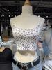 Camisola Bm Style Americano Retro Hot Floral para Mujer, Ropa Interior Bm Top Ojal Retro Trendy