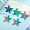 Explotaciones transfronterizas accesorios de horquilla DIY de estrella de mar hebilla de zapato accesorios para refrigerador estrella de mar simulación estrella de mar