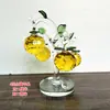 Árbol de Manzana de Cristal Sala de Estar Árbol del Dinero Gabinete de Vino Gabinete de TV Decoraciones para el Hogar Adornos Regalo de Inauguración de Casa Regalo de Boda