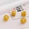 Cor de ouro 14K zircônia que retém a cor pequeno homem cintura colar pulseira de contas barril contas DIY acessórios de joias artesanais material banhado a ouro