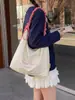 Bolso de Lona con Letras Serie Naranja Dulce y Sal Marina Edición Limitada de Verano para Niña Atmósfera Clara y Fresca Bolso Cruzado Casual Versátil