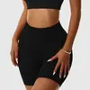 Pantalones cortos de yoga con hilo, de estilo europeo y americano, ajustados, de cintura alta, elásticos, color melocotón, sin costuras, para mujer