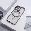 Funda nicho simple y elegante adecuada para múltiples modelos de Apple, estilo coreano, a prueba de golpes, magnética, con protector de lente incorporado, funda de teléfono transparente
