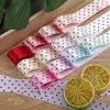 Cinta de Poliéster de Lunares de una Cara Lazo Hecho a Mano para DIY Accesorios para el Cabello Tocado Cinta para Envoltura de Regalos y Flores