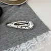 Estilo Verano Estilo Frío Estilo Blogger Corea del Sur Lujo Ligero Cuero Punto de Ola Corazón Pasador para el Cabello Pinza para Flequillo Lateral Accesorios para el Cabello