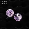 Yongjia Piedra Preciosa Punto Redondo Respaldo Posterior Corte Uchaow Circonita Cúbica Corte de Cien Facetas CZ Arete Accesorios DIY Wuzhou Piedra Suelta Venta al por Mayor