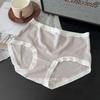 Falda Xiaolan W012 Agradable a la Piel Suave Cera Lijado Ropa Interior para Mujer Cintura Media Cachemir Alta Elasticidad Moldeador de Cadera Pantalones Cortos de Triángulo para Niña