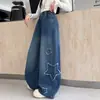 Jeans para niñas, nueva colección otoño 2026, pantalones elegantes y holgados para niños, adecuados para primavera y otoño, jeans de pierna ancha para niños mayores