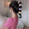 Aro para el pelo de malla color caramelo para el intestino delgado, estilo coreano, color crema dulce, cuerda para el pelo de tela bonita para niña