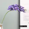 Flor artificial de alta calidad de 7 cabezas de phalaenopsis orquídea artificial arreglo floral bonsái para sala de estar decoración de vacaciones boda flor