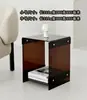 Sofá Casual de Acrílico Escandinavo Mesa Lateral Pequeña Algunas Mesitas de Noche Transparentes Mesa de Café de Almacenamiento Creativo de Diseñador Red Popular