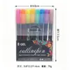 Pluma de contorno de doble línea soñadora transfronteriza, Resaltador metálico para diario colorido, Tarjeta de Navidad dibujada a mano Bolígrafo arcoíris de 60 colores