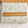 Tela Jacquard Rayada de Algodón Puro Patrones Florales Pequeños Japoneses y Coreanos Ropa Infantil Cortina Ropa Tela para Manualidades