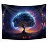 Tapeçaria Árvore da Vida Tapeçaria Decorativa Tecido Decorativo de Parede para Casa Sala de Estar Tecido para Pendurar Fundo para Transmissão ao Vivo Tapeçaria de Cabeceira