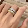 Nuevo Anillo Exquisito de Zirconia para Mujer, Lujo Accesible, Diseño de Nicho de Gama Alta, Anillo Abierto, Anillo para Dedo Índice, Accesorios de Joyería