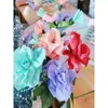 Papel de regalo para flores frescas de 48 colores, ramo de dibujos animados, materiales para arte floral DIY hechos a mano, papel crepé, papel con borde enrollado, papel crepé de color liso enrollado