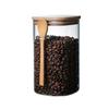 Frasco de Vidrio Cuadrado para Almacenamiento con Cuchara para Venta al por Mayor por Fabricante, Frasco Sellado para Granos de Café, Frasco Sellado para Almacenamiento de Condimentos de Cocina
