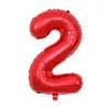 Globos de Foil con Números Pequeños Versión Americana de 16 pulgadas 0-9 Negro Rojo Azul Rojo Rosa Globos de Foil con Números de 16 pulgadas