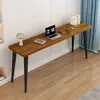 Escritorio de computadora largo y simple para uso doméstico, escritorio doble de pared, escritorio moderno minimalista para escribir y trabajo de oficina para estudiantes